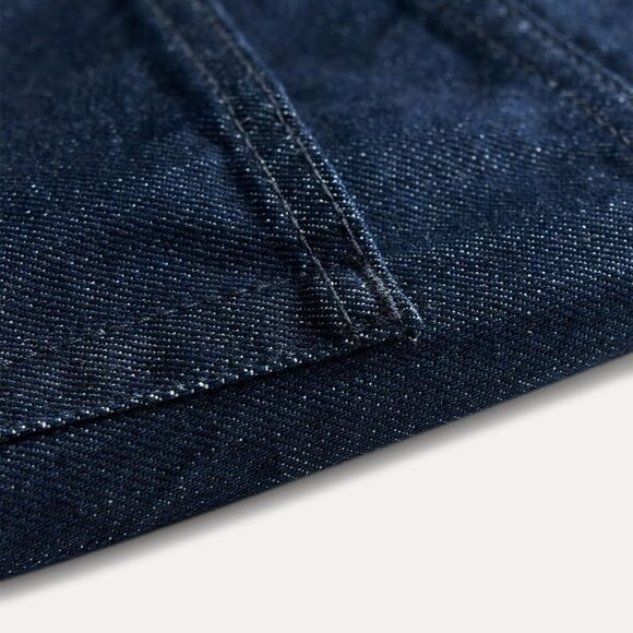 NWT ZARA MID WAIST BAGGY JEANS ZW COLLECTION BLUE - Picture 7 of 11